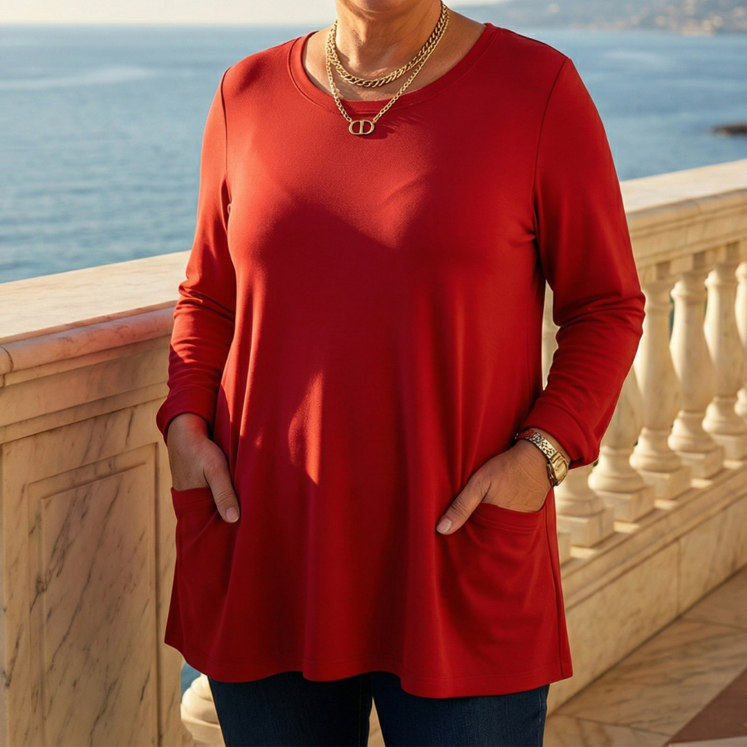 Aelira | Relaxed Long Sleeve Top