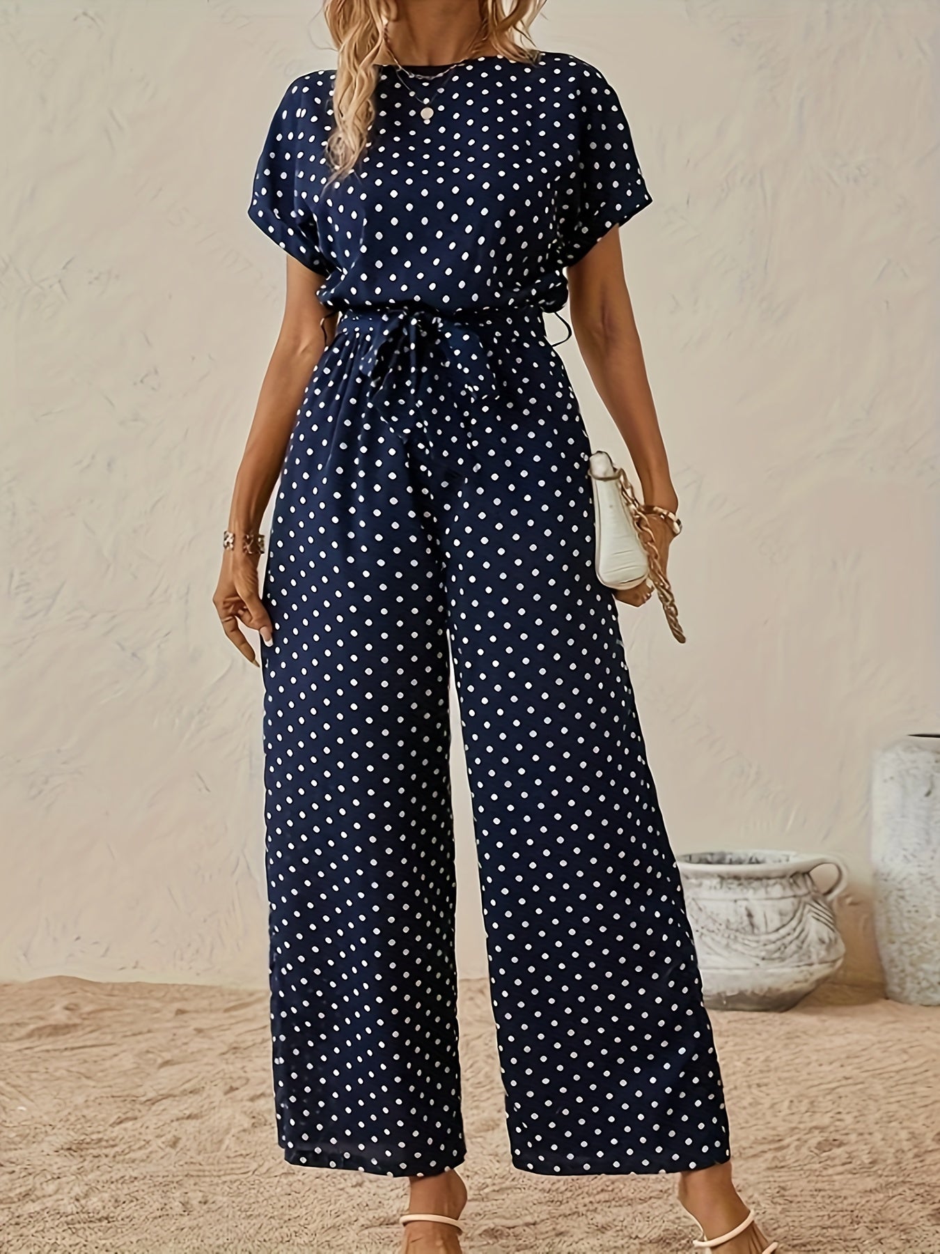 ALICE | ELEGANT POLKA DOT JUMPSUIT