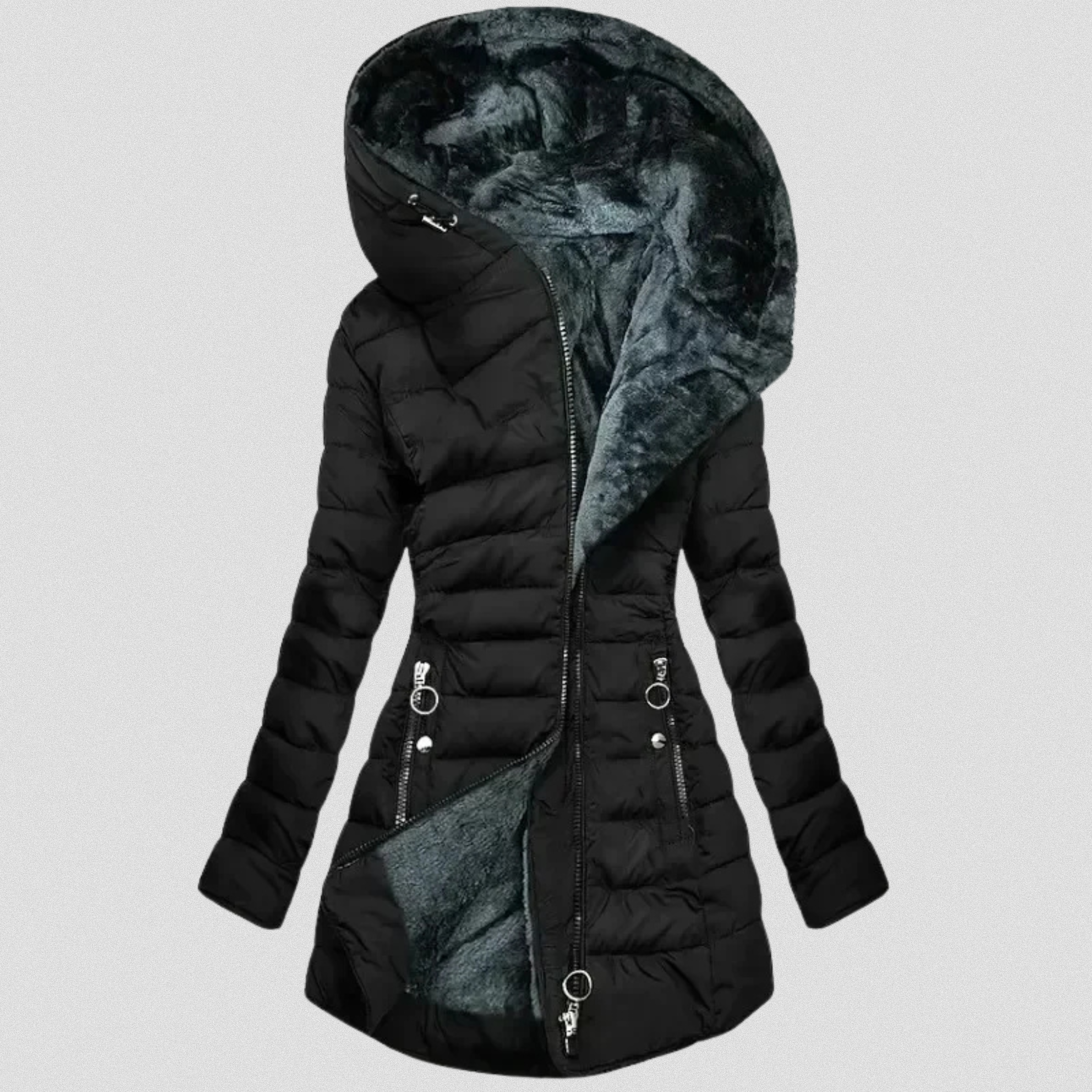 SIENNA™ – Cozy Fur-Lined Hooded Jacket