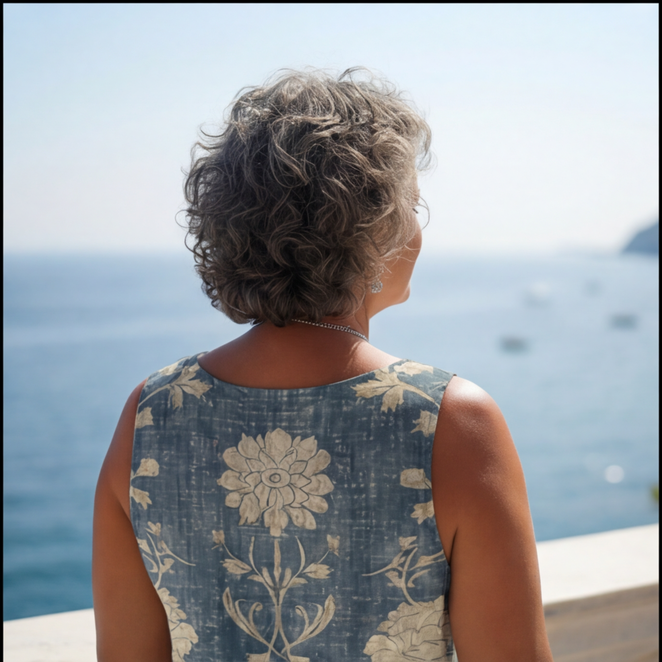 GEORGIA | COMFORTABLE DRESS WITH VINTAGE FLORAL PRINT