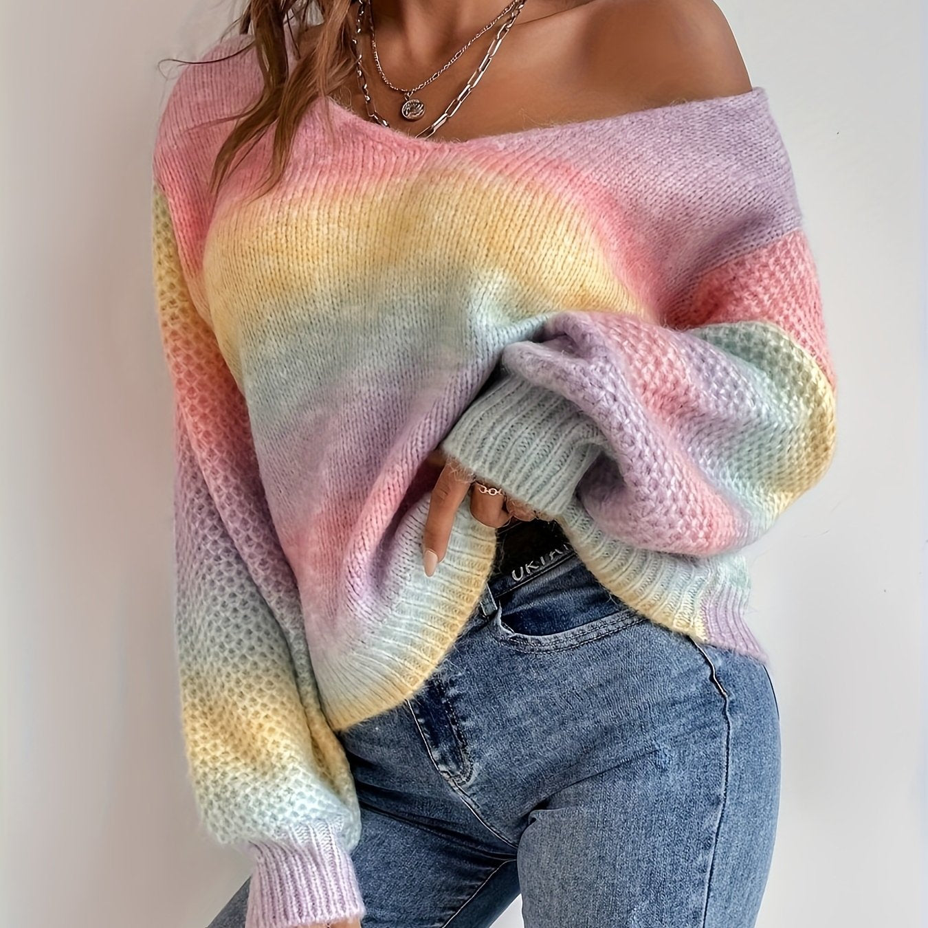 PASTELLA™ | Soft Pastel V-Neck Sweater