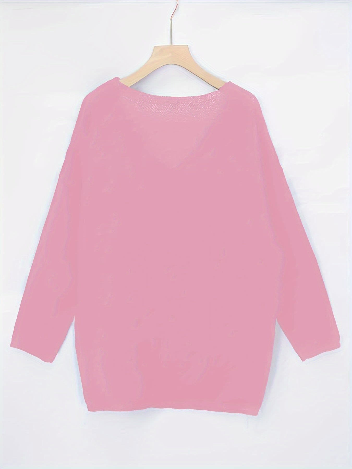 BELINDA™ | Plus-Size Heart-Shape V-Neck Top