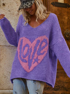 BELINDA™ | Plus-Size Heart-Shape V-Neck Top