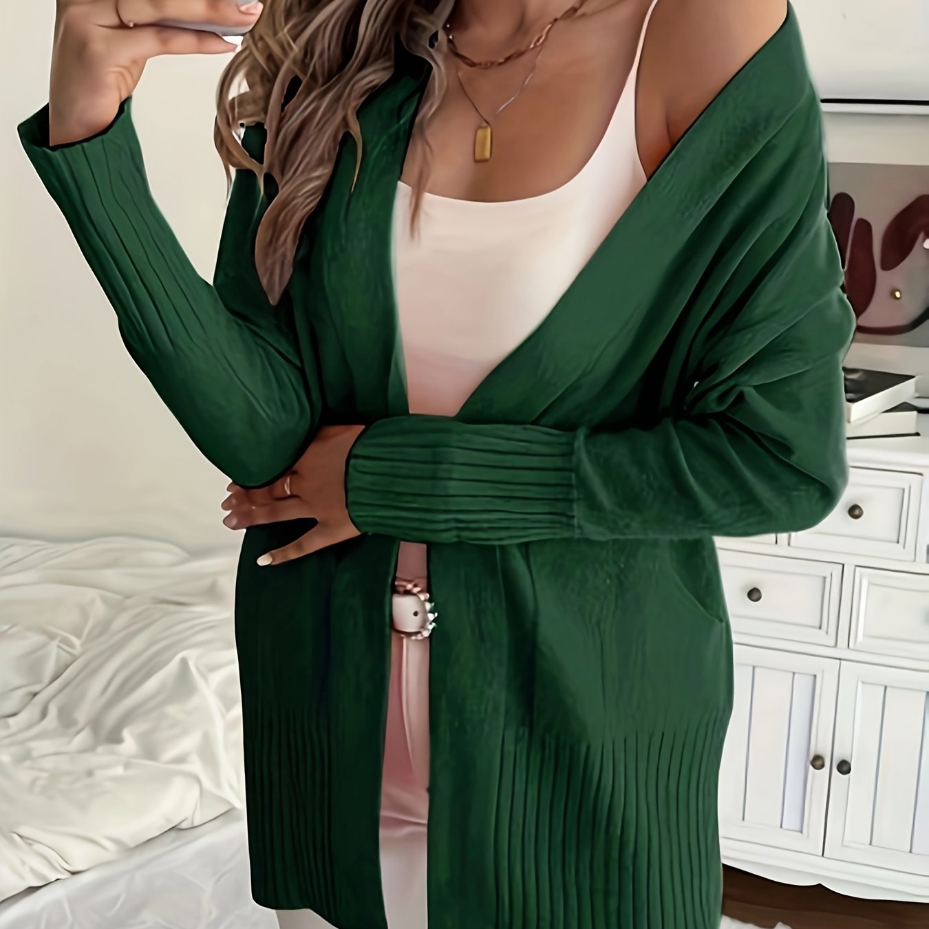 VERONICA™ | Longline V-Neck Cozy Cardigan