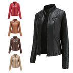 VALENTINA™ | Plus-Size Black Moto Biker Jacket