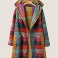 BRIARLYN™ | Colorblock Plaid Hooded Coat