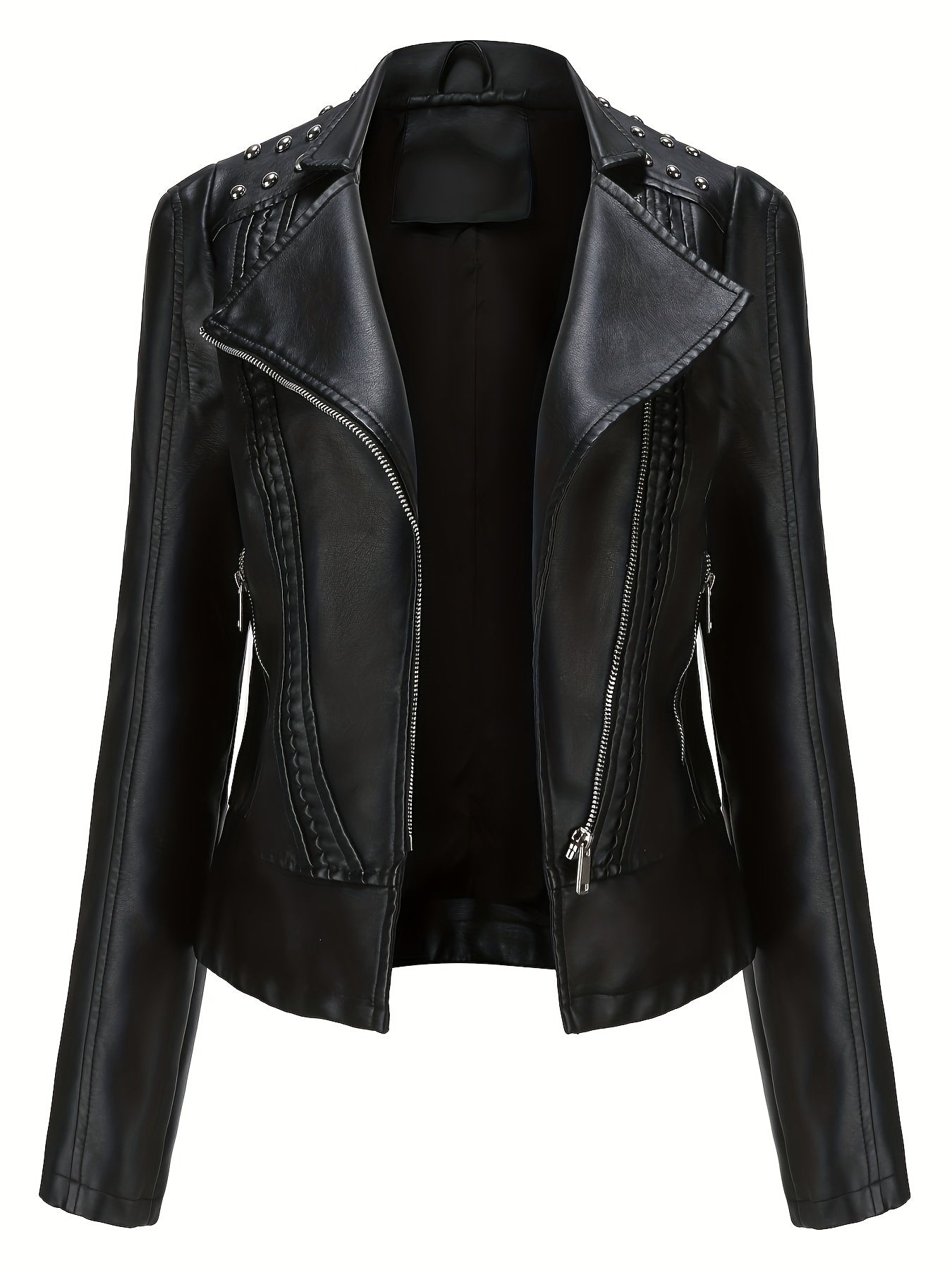 MONROE™ | Classic PU Leather Biker Jacket