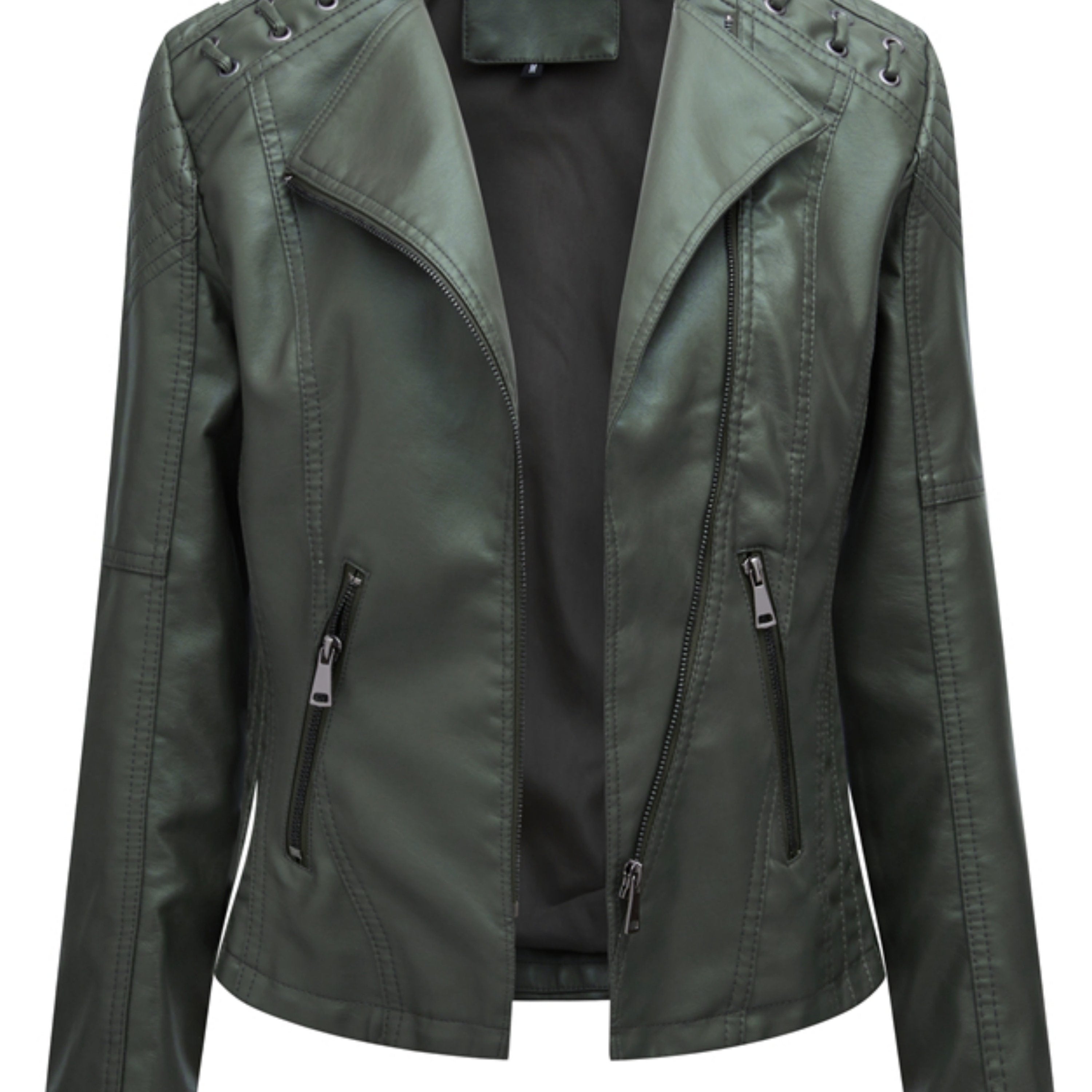 VERONIQUE™ | Chic Stand-Collar Zipper Jacket