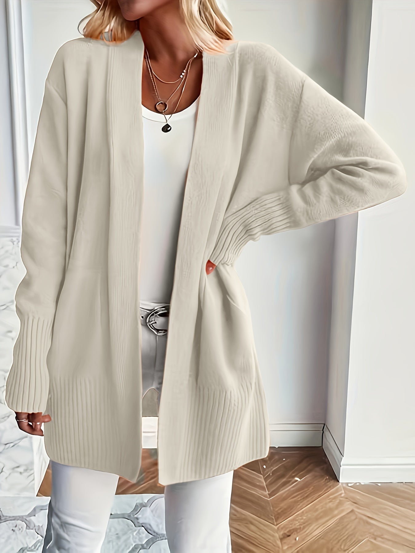 VERONICA™ | Longline V-Neck Cozy Cardigan