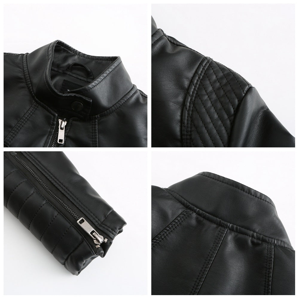 VALENTINA™ | Plus-Size Black Moto Biker Jacket