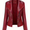 MONROE™ | Classic PU Leather Biker Jacket