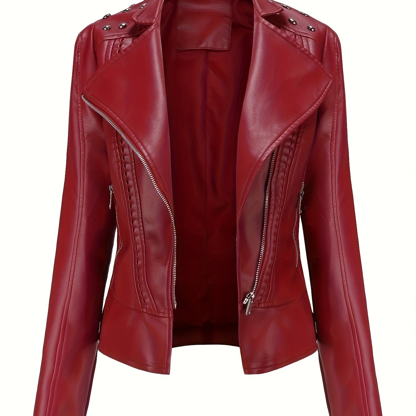MONROE™ | Classic PU Leather Biker Jacket