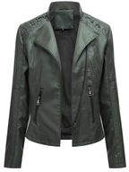 VERONIQUE™ | Chic Stand-Collar Zipper Jacket