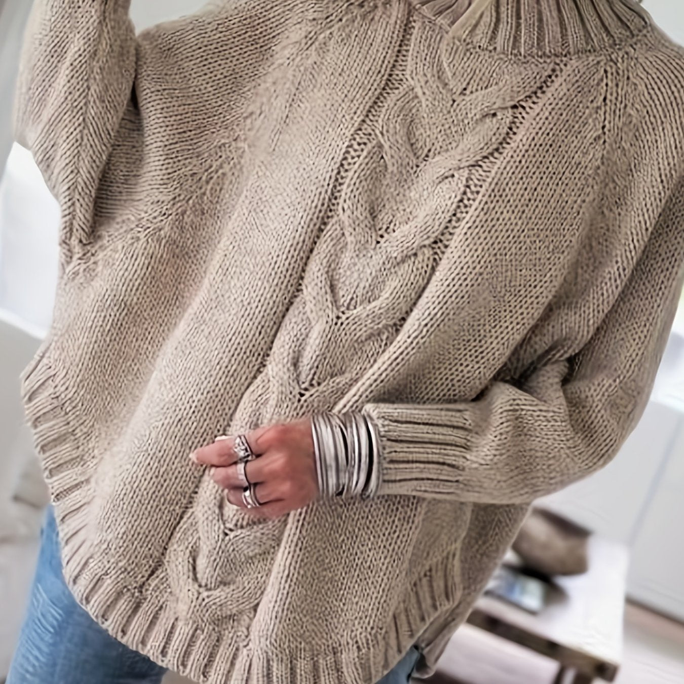 BEAUMONT™ | Vintage‑Inspired High‑Neck Cozy Sweater