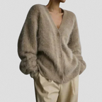 ADELE™ - Fuzzy Mohair Cardigan