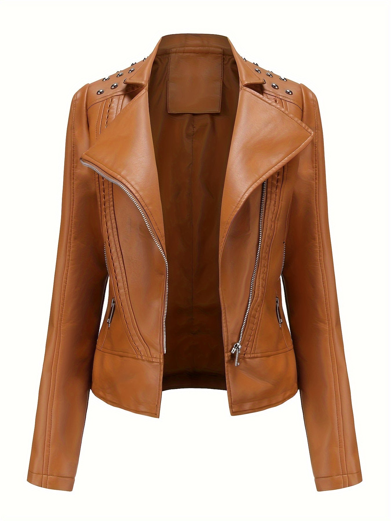 MONROE™ | Classic PU Leather Biker Jacket
