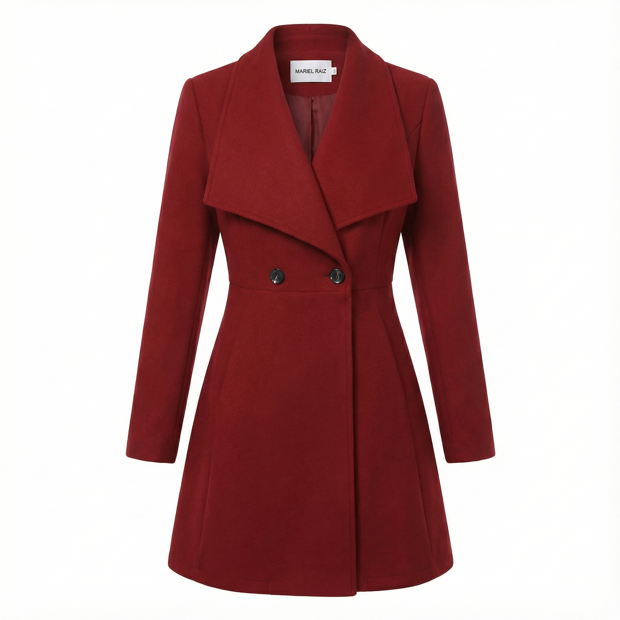 AURELIA™ | Elegant Double-Breasted Khaki Trench Coat