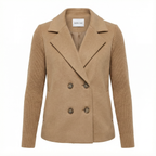 SORELLE™ - Elegant Knit-Sleeve Blazer