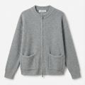 SARIA™ - Zip-Up Knit Cardigan
