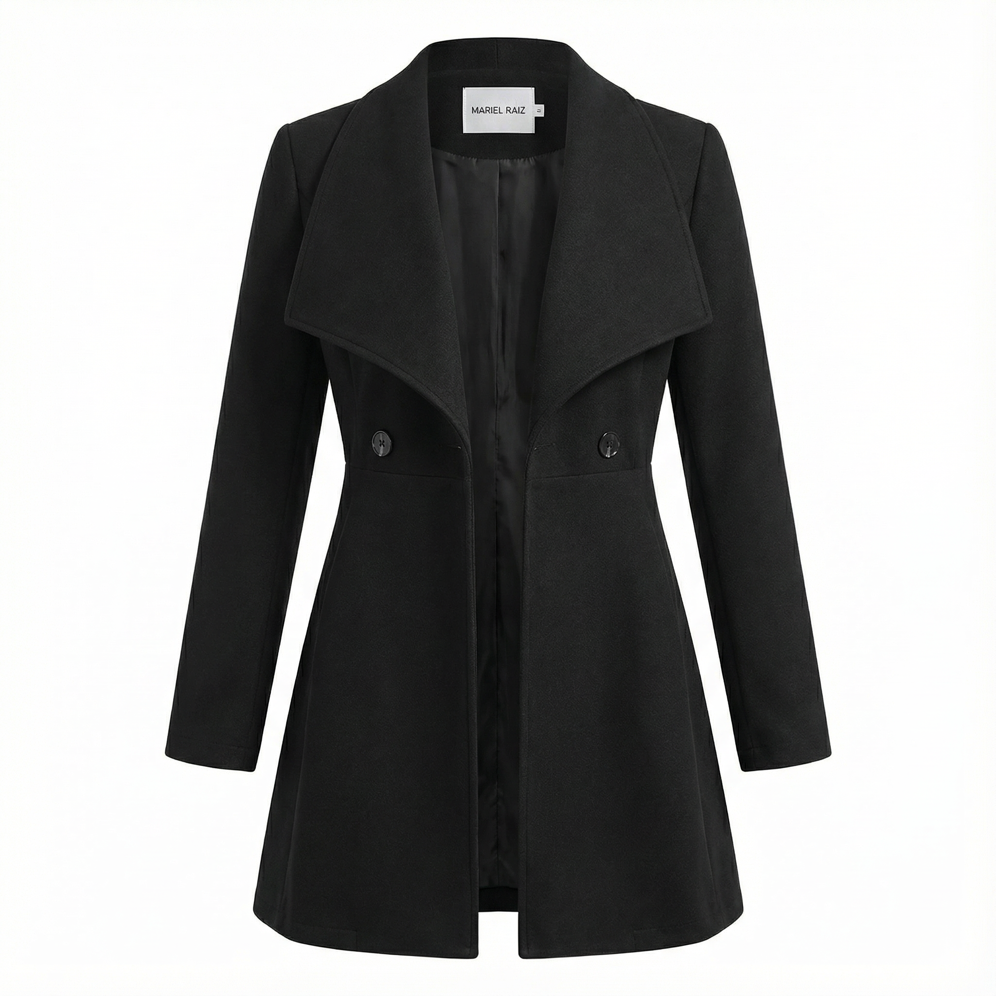 AURELIA™ | Elegant Double-Breasted Khaki Trench Coat