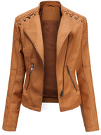 VERONIQUE™ | Chic Stand-Collar Zipper Jacket