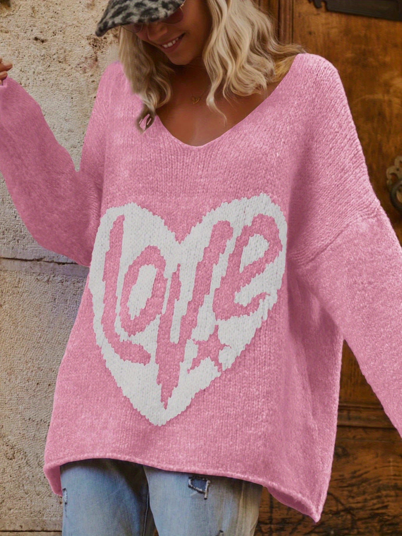 BELINDA™ | Plus-Size Heart-Shape V-Neck Top