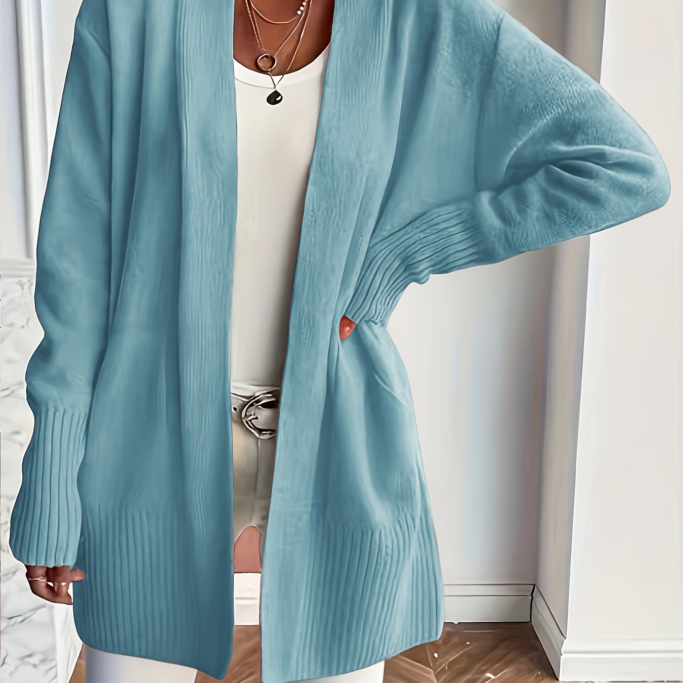 VERONICA™ | Longline V-Neck Cozy Cardigan