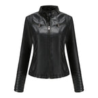VALENTINA™ | Plus-Size Black Moto Biker Jacket