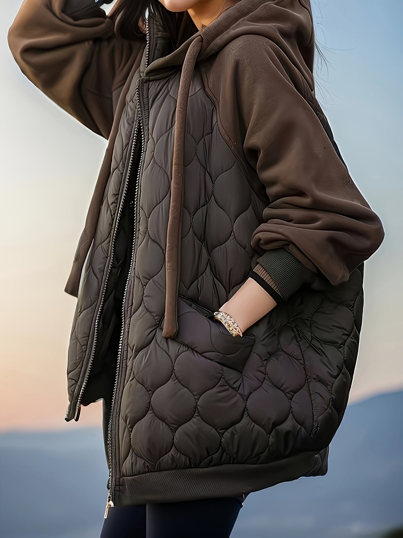 MARLOWE™ | Quilted Hooded Puffer Jacket