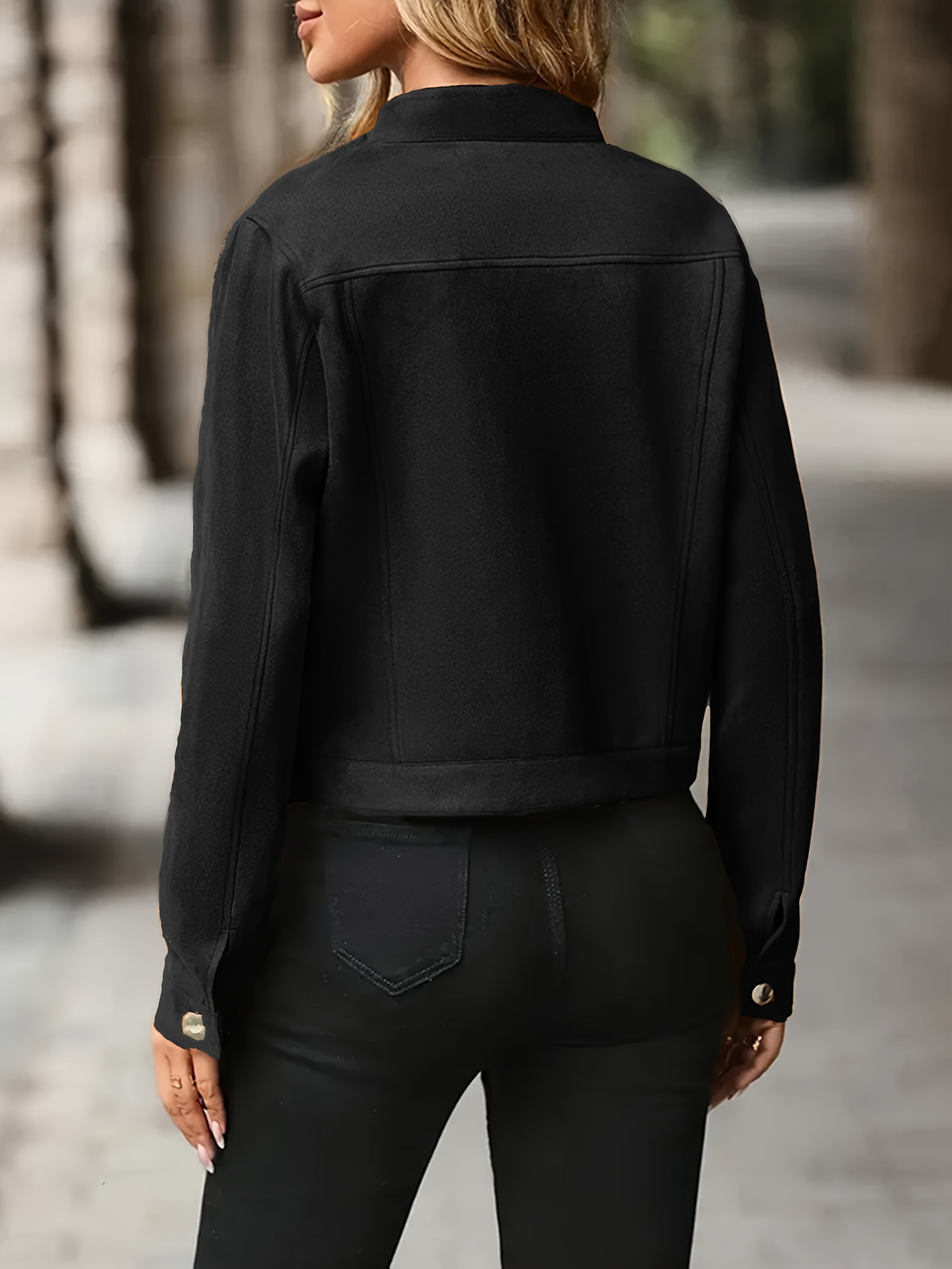 VICTORIA™ | Vintage-Inspired Suede Button-Front Jacket