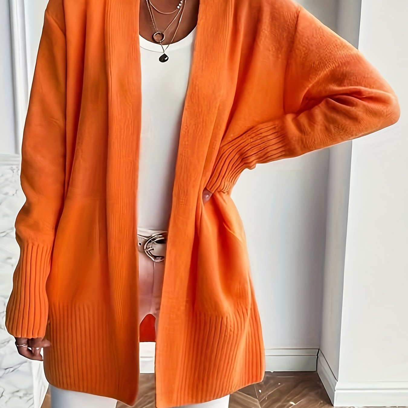 VERONICA™ | Longline V-Neck Cozy Cardigan