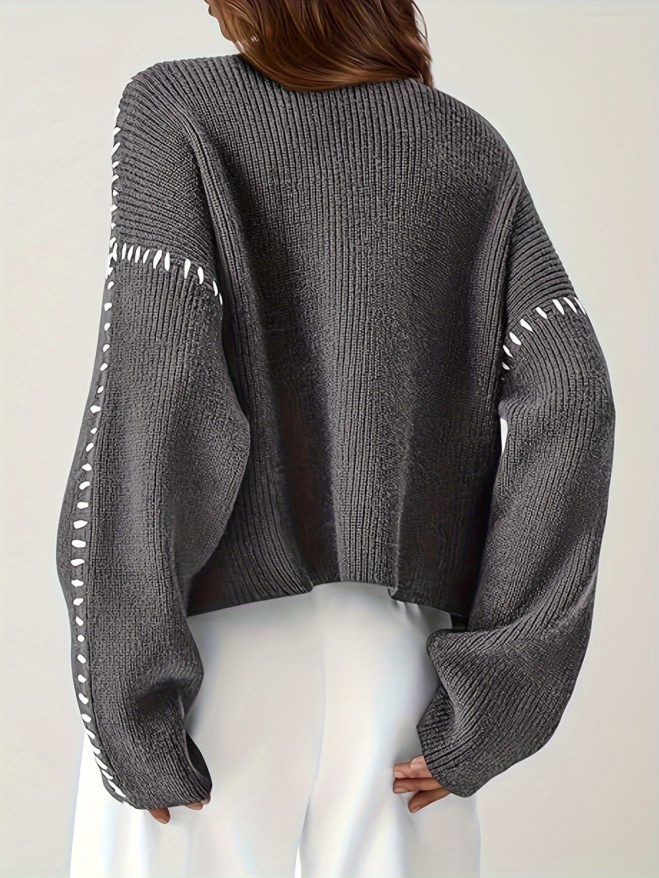 CELINE™ | Chunky High‑Neck Colorblock Winter Sweater