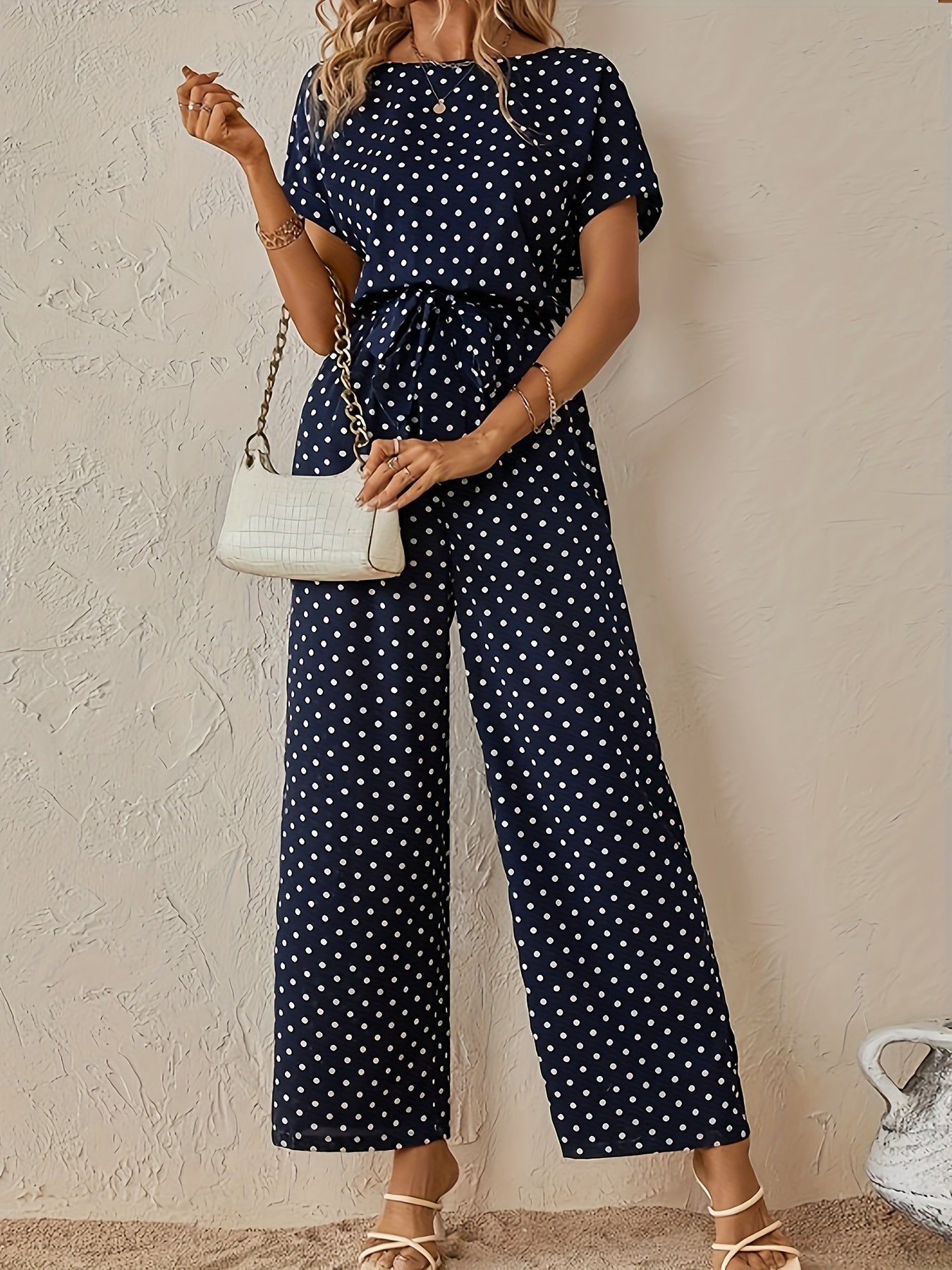 ALICE | ELEGANT POLKA DOT JUMPSUIT