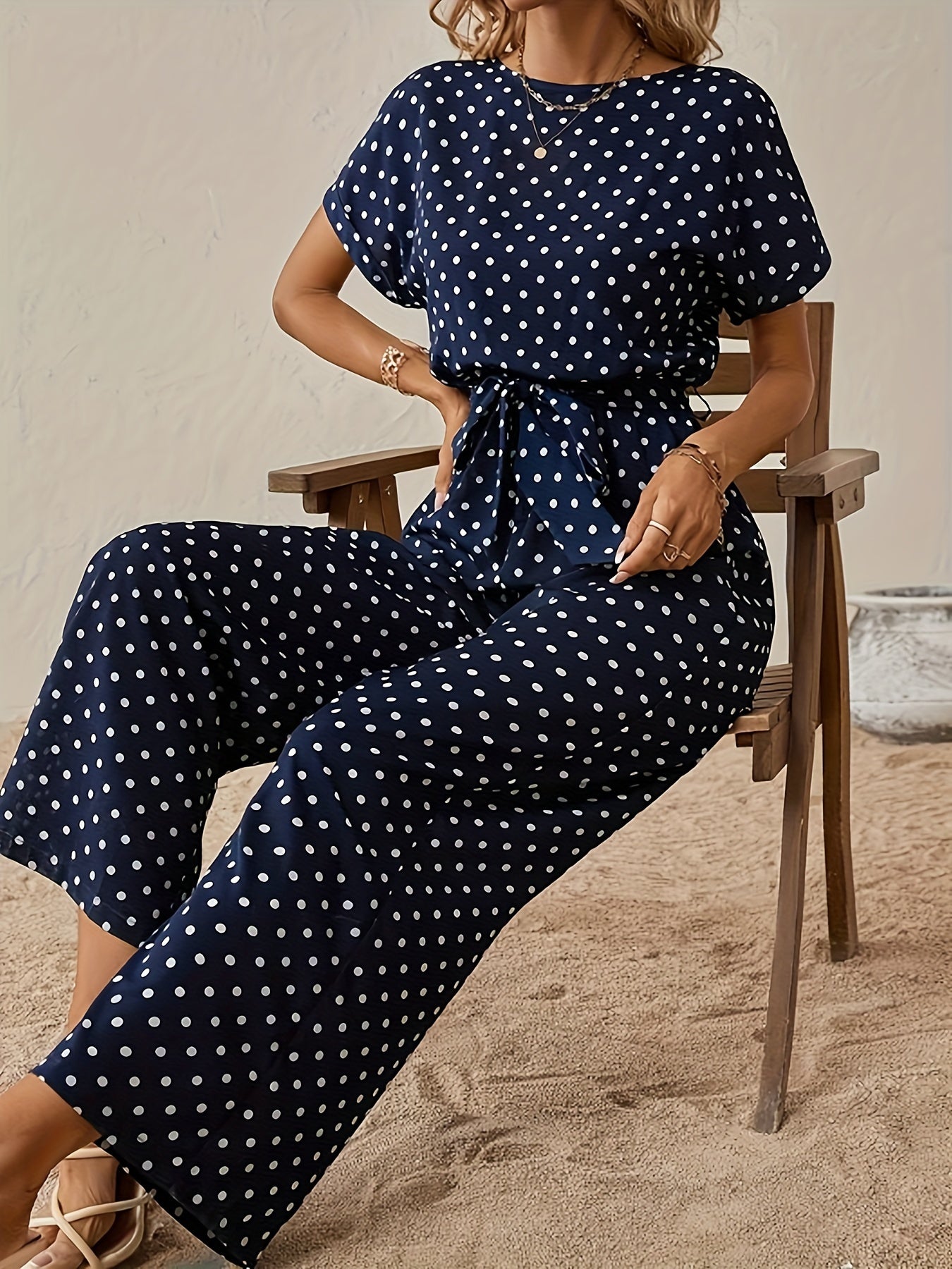ALICE | ELEGANT POLKA DOT JUMPSUIT