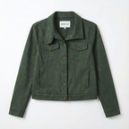 VICTORIA™ | Vintage-Inspired Suede Button-Front Jacket