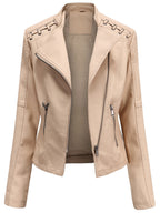 VERONIQUE™ | Chic Stand-Collar Zipper Jacket