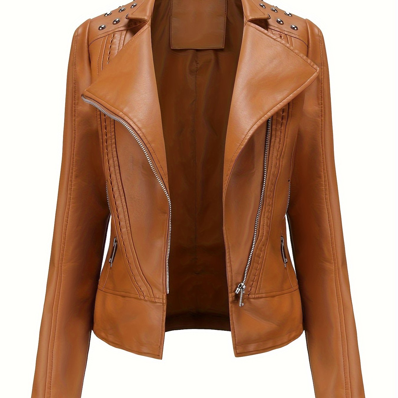 MONROE™ | Classic PU Leather Biker Jacket