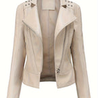 MONROE™ | Classic PU Leather Biker Jacket