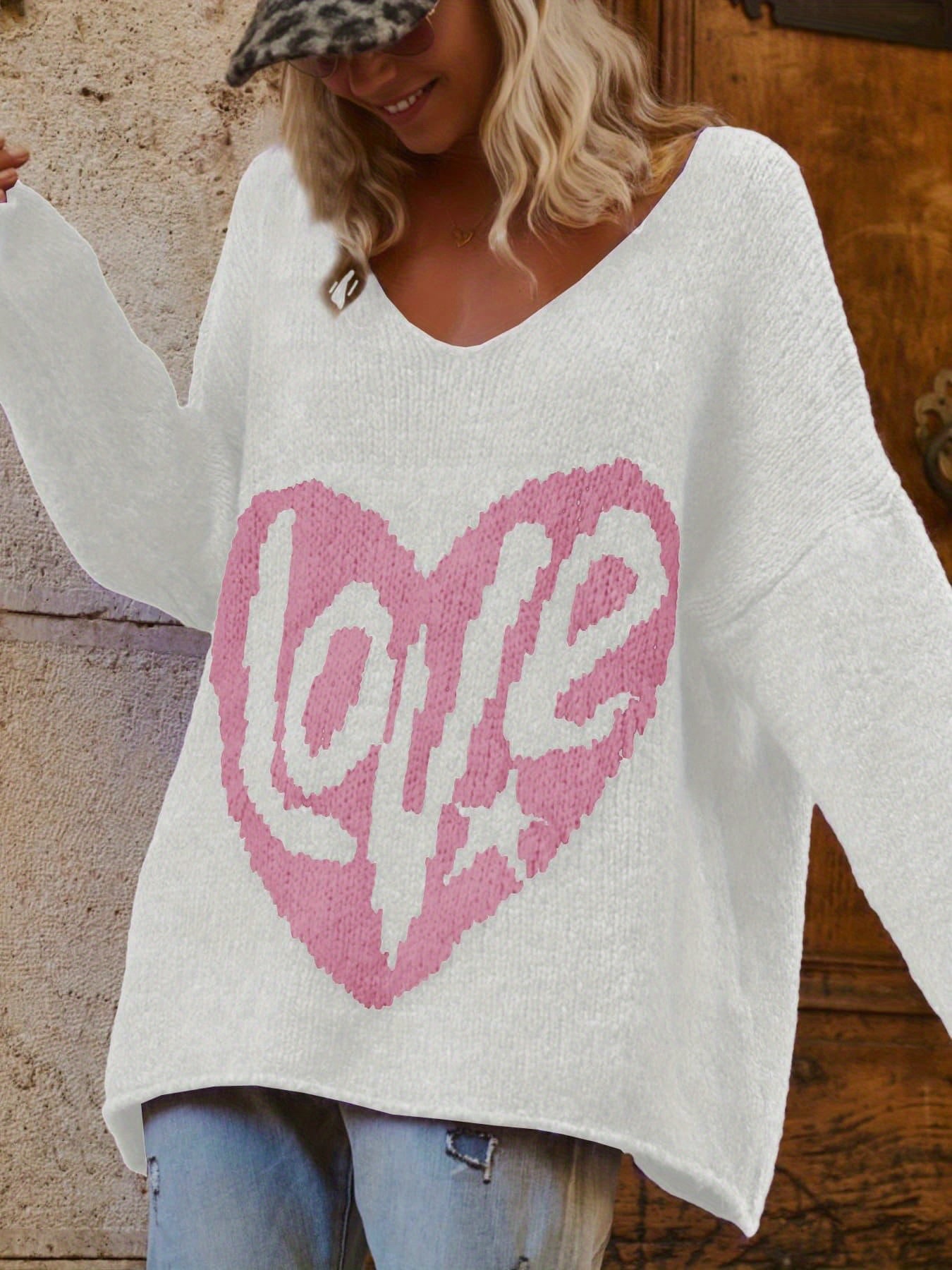 BELINDA™ | Plus-Size Heart-Shape V-Neck Top