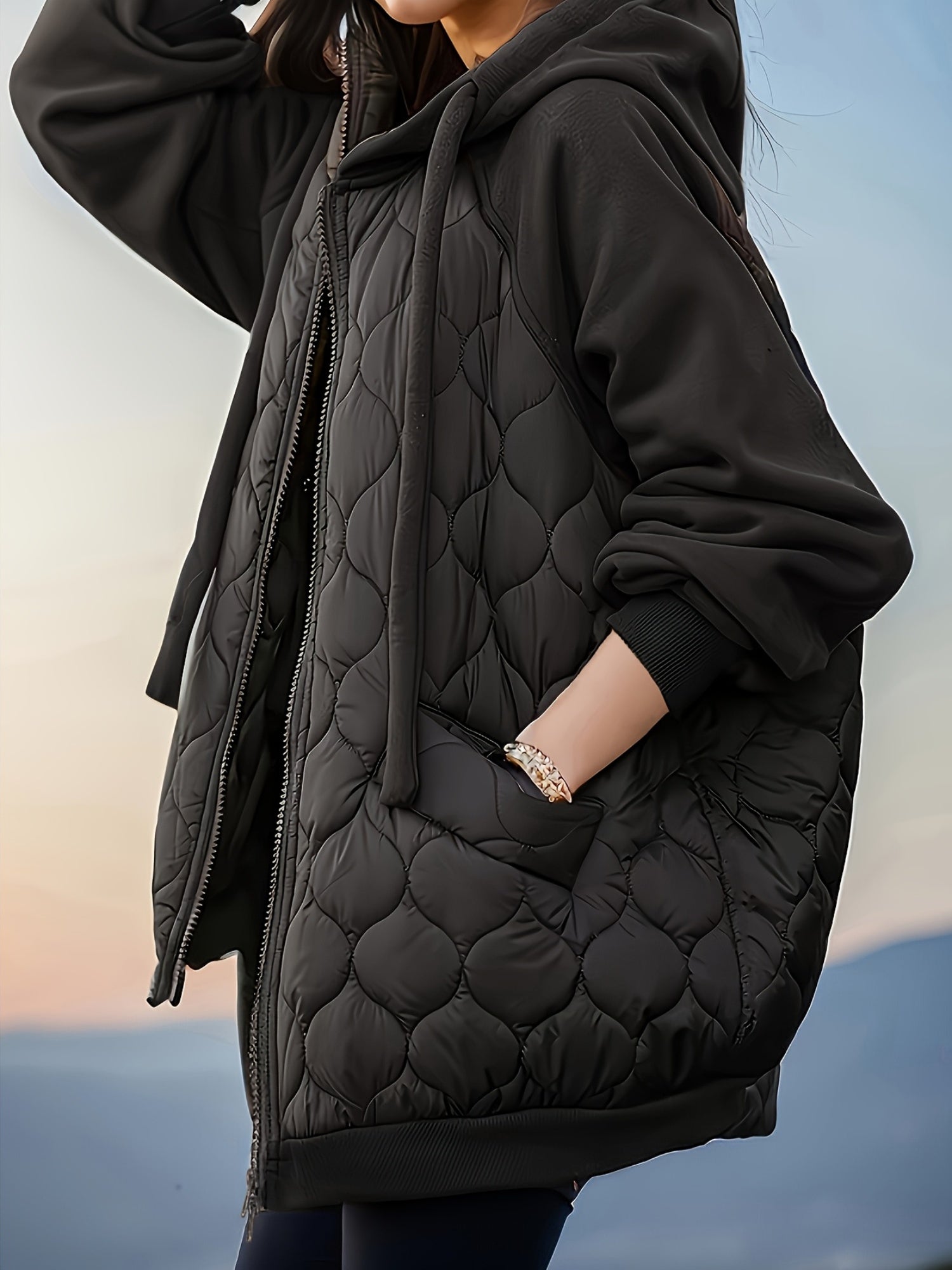 MARLOWE™ | Quilted Hooded Puffer Jacket