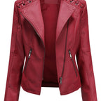 VERONIQUE™ | Chic Stand-Collar Zipper Jacket