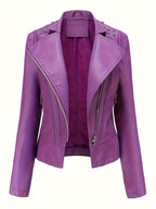MONROE™ | Classic PU Leather Biker Jacket