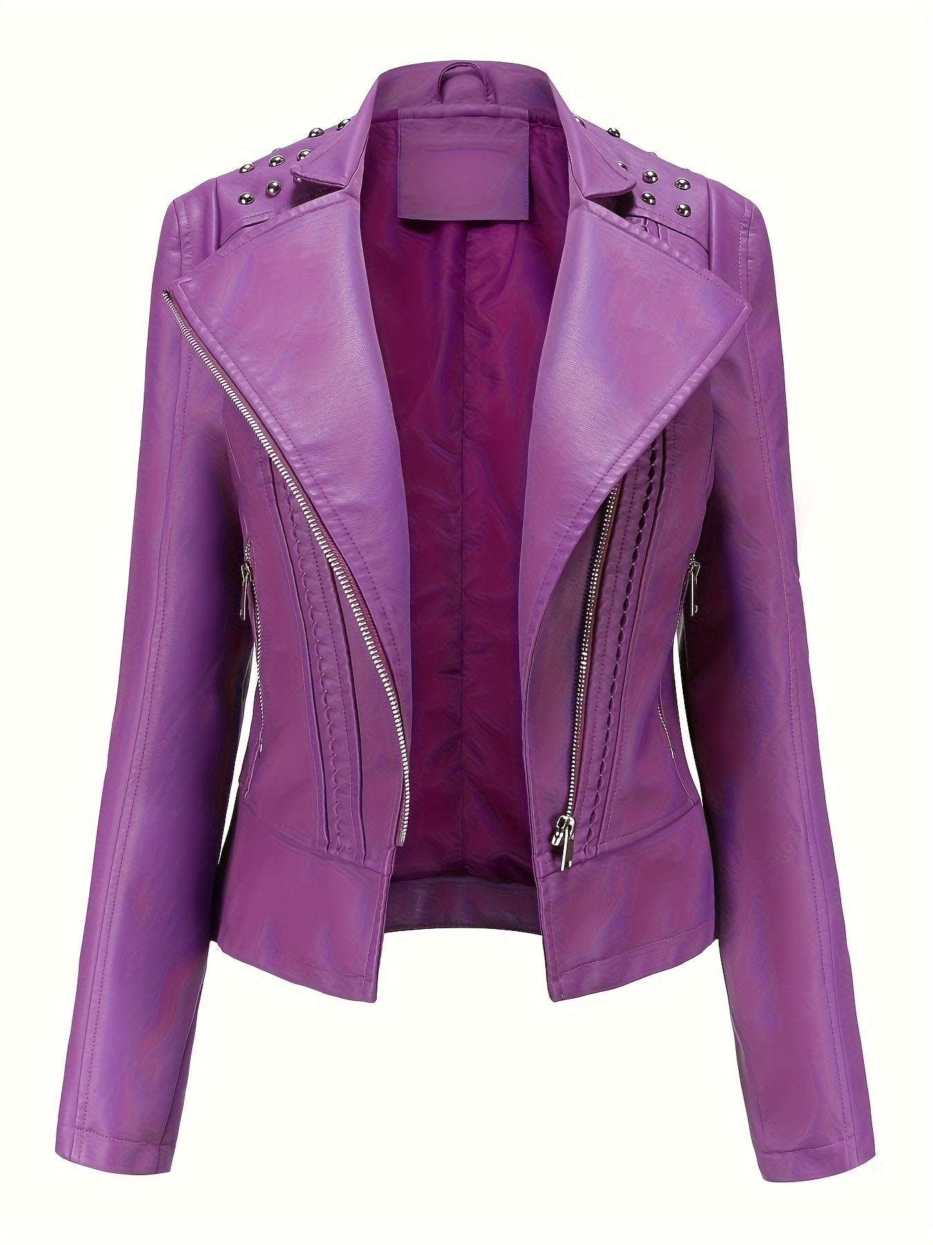 MONROE™ | Classic PU Leather Biker Jacket