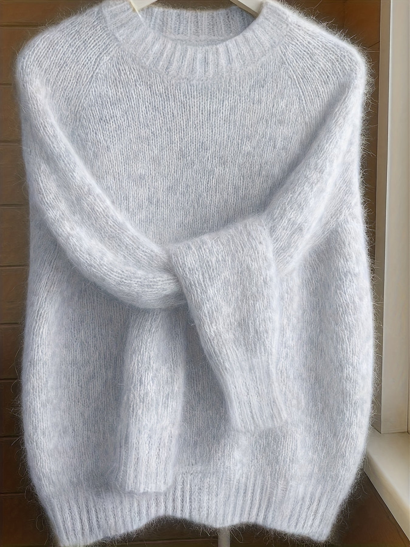 ÉLODIE™ | Brushed Mohair Blend Plush Sweater