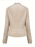 MONROE™ | Classic PU Leather Biker Jacket