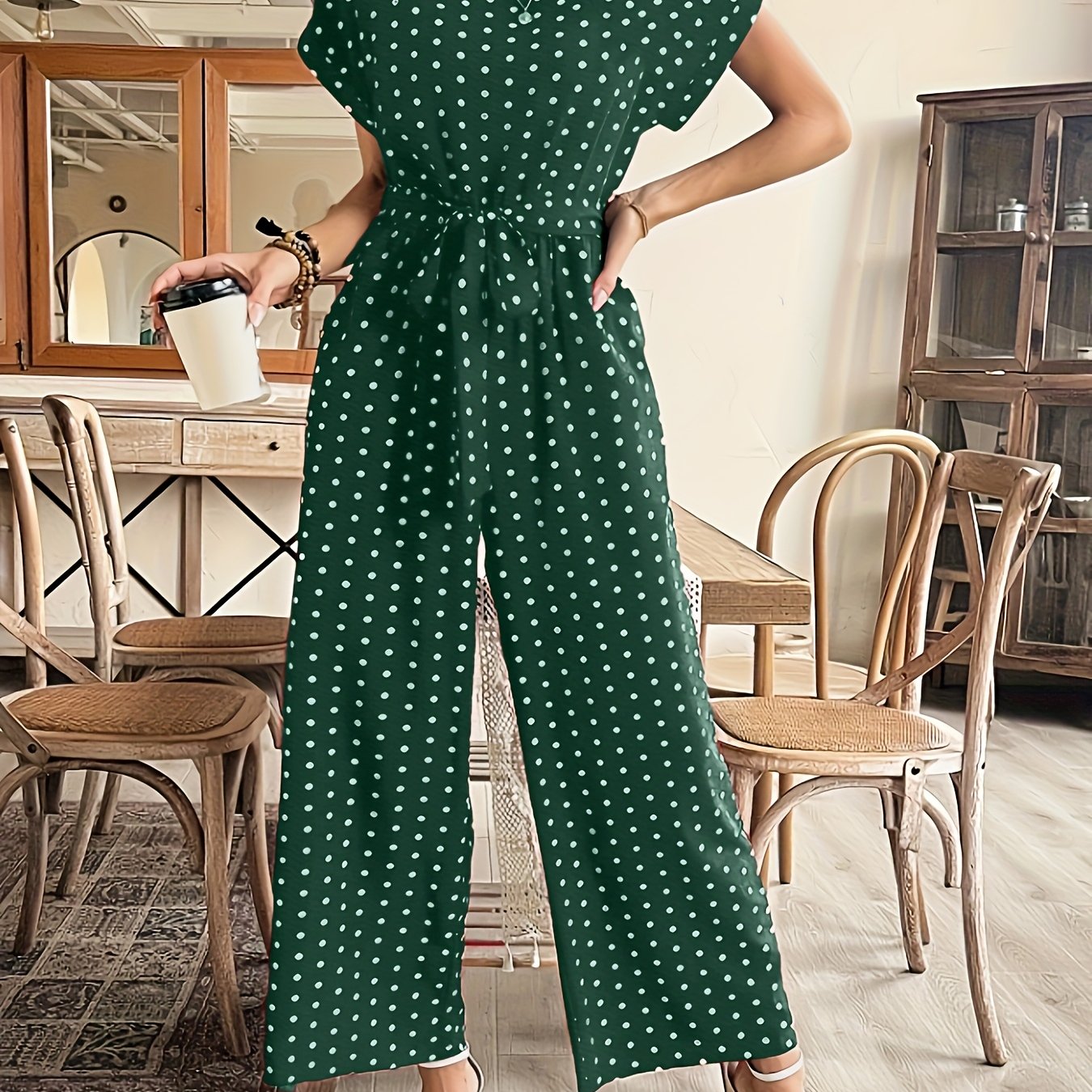ALICE | ELEGANT POLKA DOT JUMPSUIT