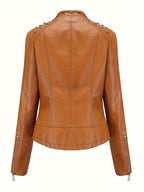 MONROE™ | Classic PU Leather Biker Jacket
