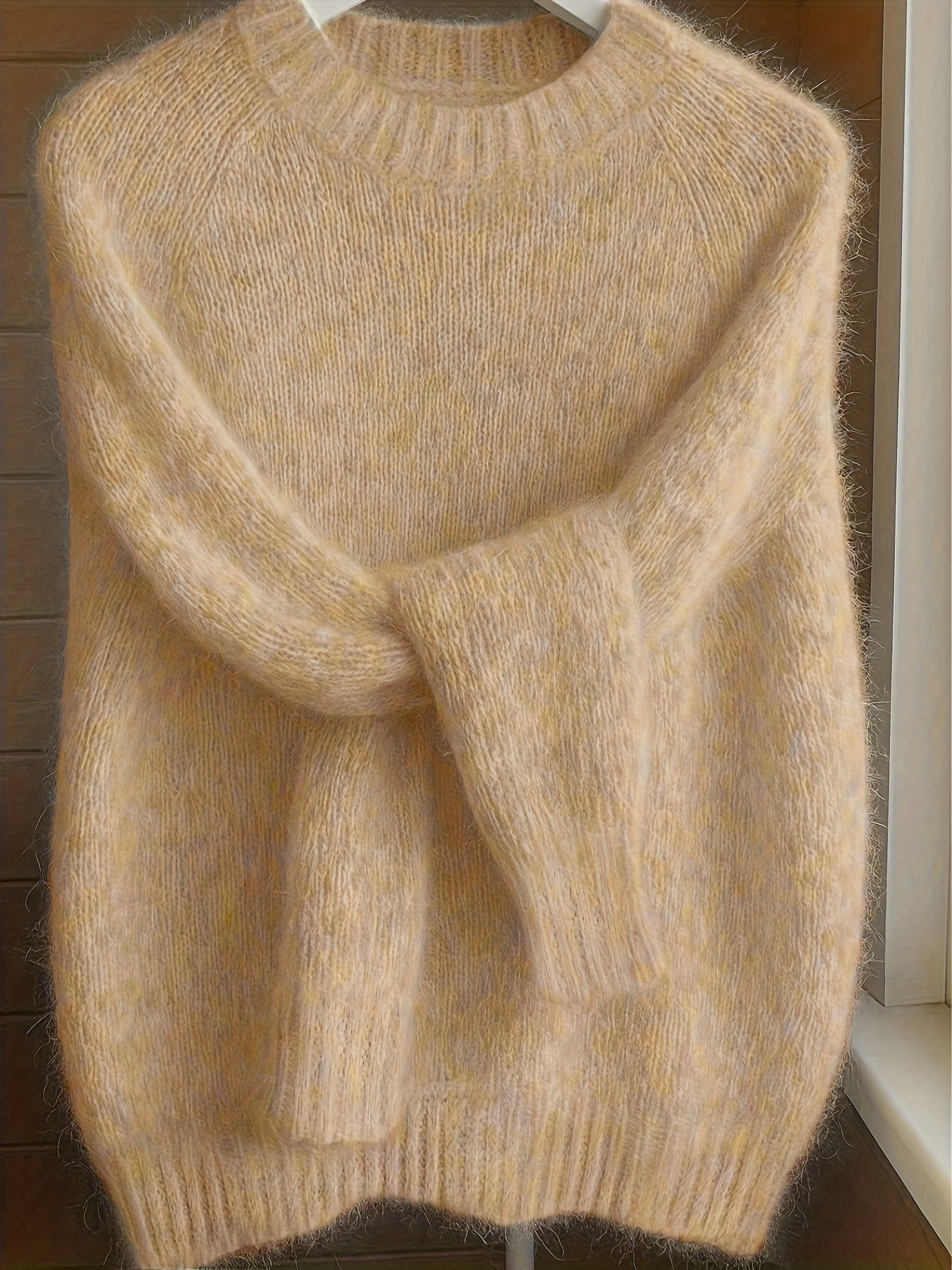 ÉLODIE™ | Brushed Mohair Blend Plush Sweater