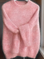 ÉLODIE™ | Brushed Mohair Blend Plush Sweater