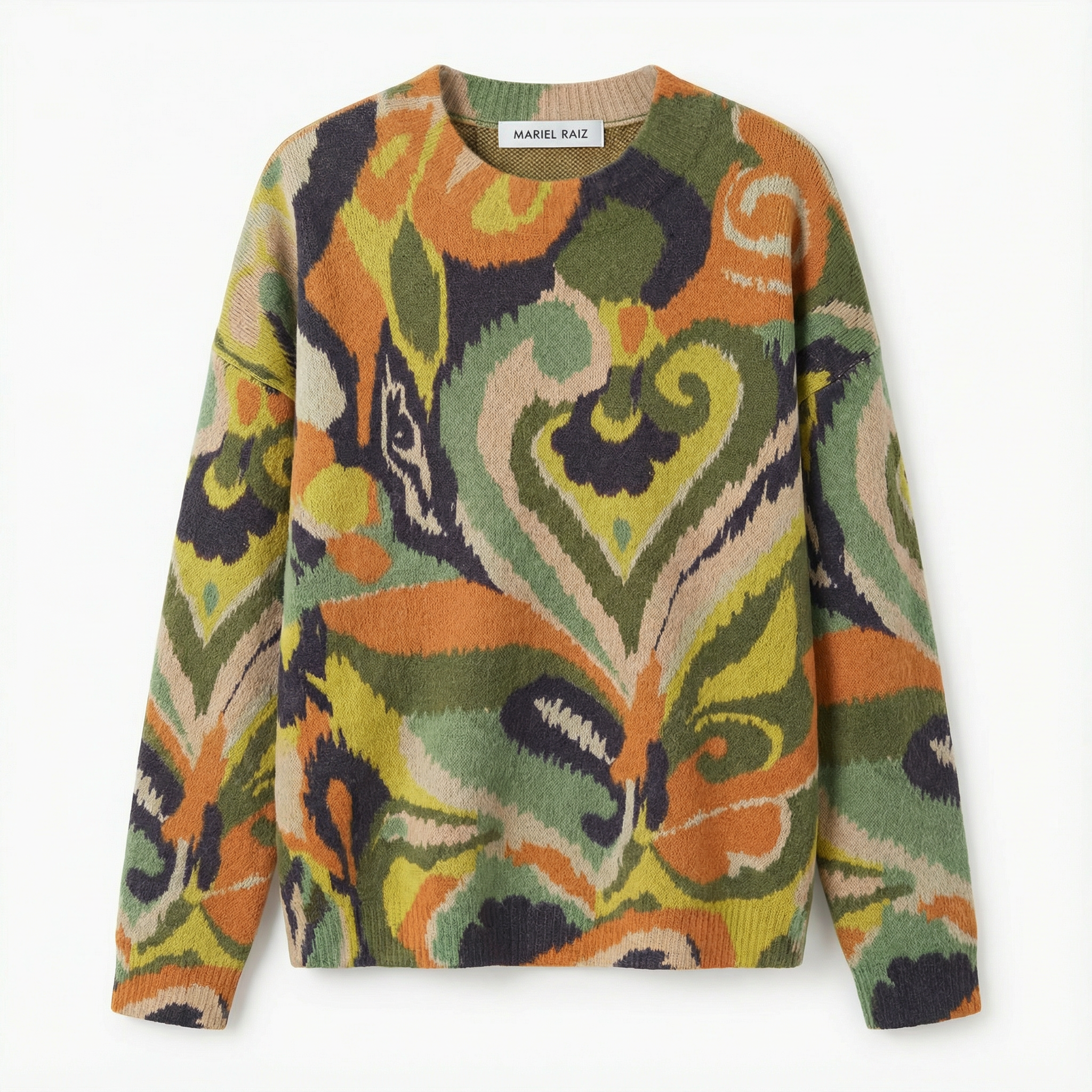 HEARTLY™ | Cozy Fleece Crewneck Heart‑Pattern Sweatshirt